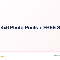 200 free 4x6 photo prints with free shipping at Shutterfly deal card