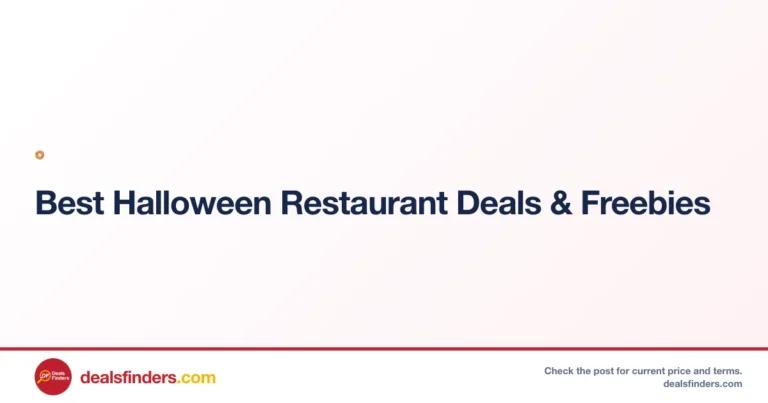 Best Halloween Restaurant Deals & Freebies – Spooky Savings