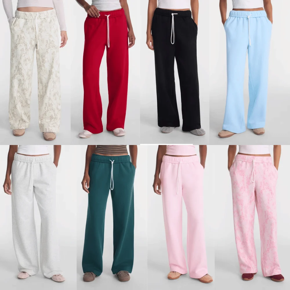No Boundaries Women’s Wide Leg Fleece Pants Deal at Walmart