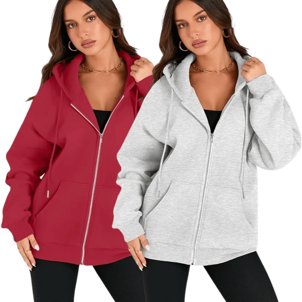 EFAN Women’s Zip Up Oversized Fleece Hoodie Deal at Amazon