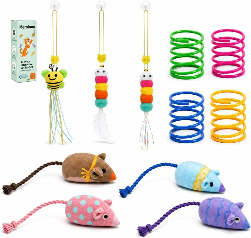 Meroloon 11-Piece Cat Toys Only $9.xx at Amazon