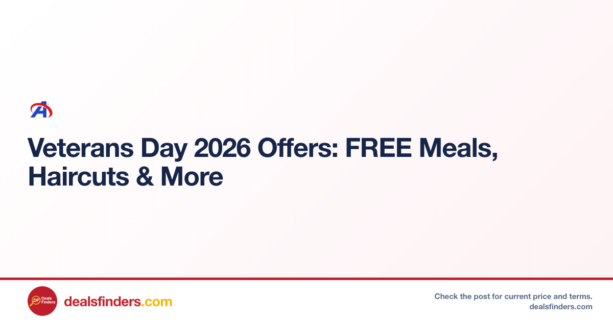 Veterans Day Free Meals & Haircuts – Limited Time Offer at Academy