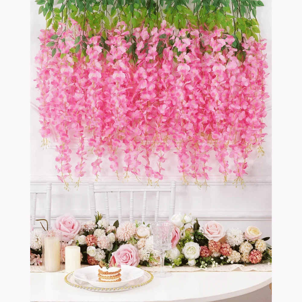 12 Pack Wisteria Hanging Flowers Deal: Save $6.xx at Amazon