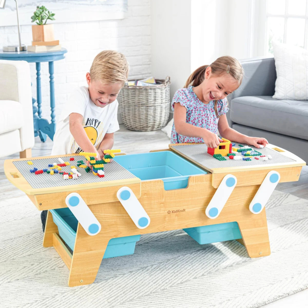 Wooden Table with 200+ Bricks Deal: Save 33%