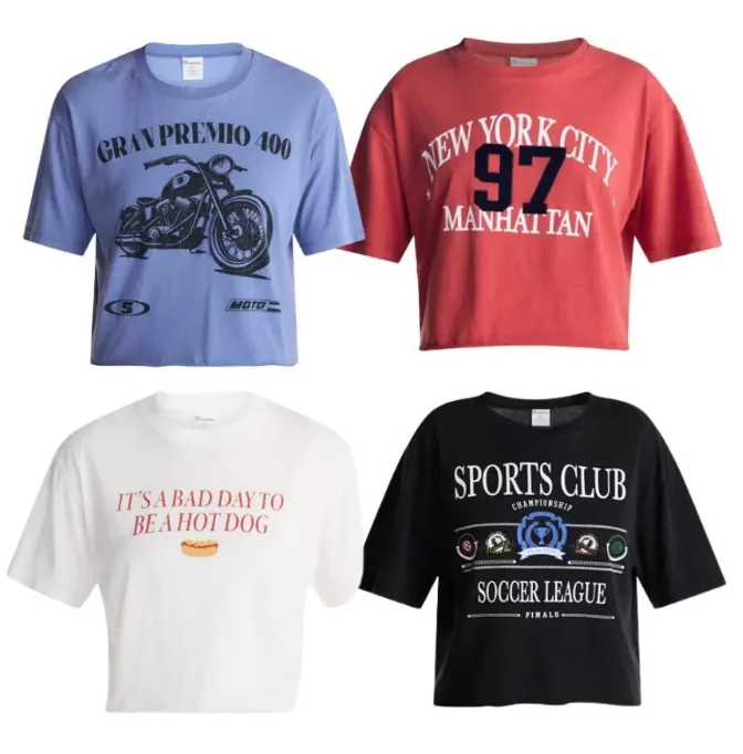 Boxy Cropped Graphic Tee Deal at Walmart