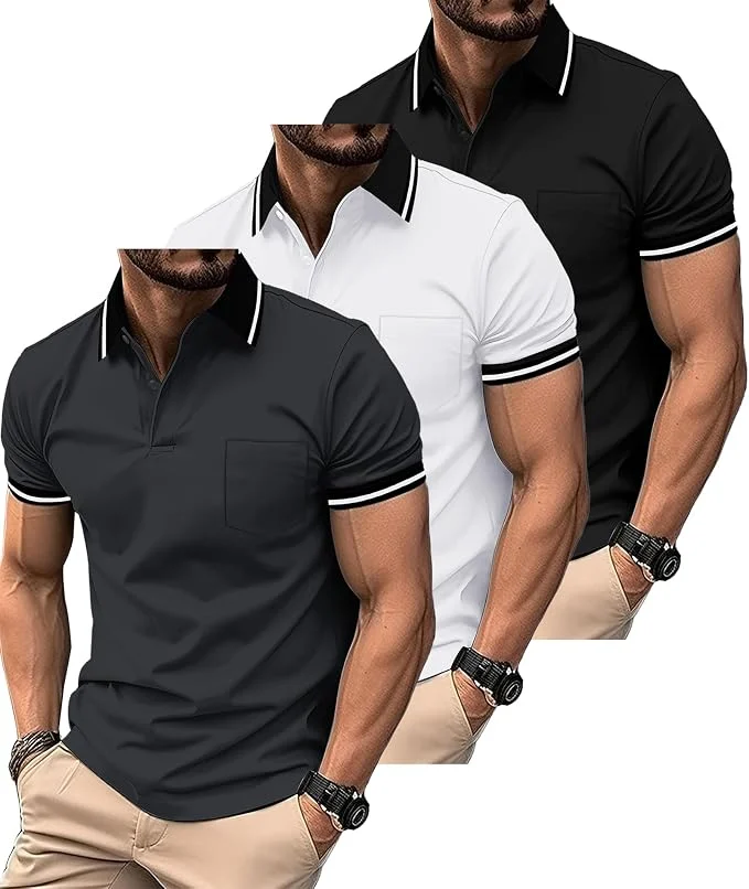 Men Polo Shirts with Pocket Deal
