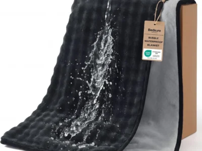 Bedsure 50″ x 60″ Soft Bubble Waterproof Blanket $12.xx at Amazon