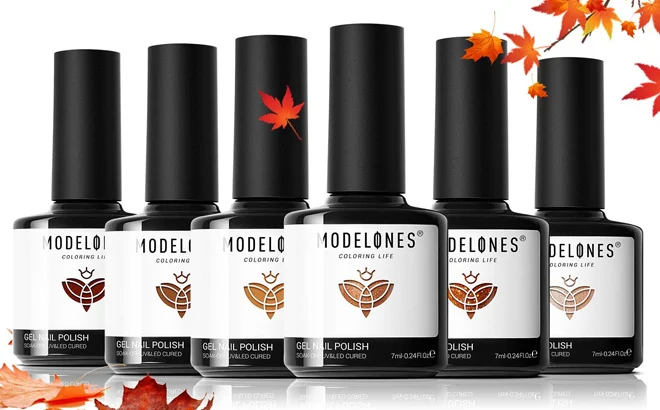 Fall Gel Nail Polish Set Deal