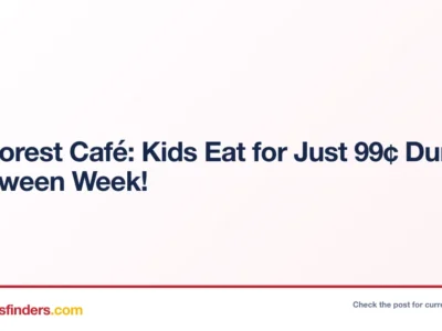 Kids Eat Just $0.99 Halloween Week Special at Rainforestcafe