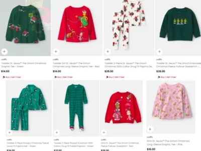 Buy One, Get One FREE Grinch Tees & Sets for Toddlers at Carter’s