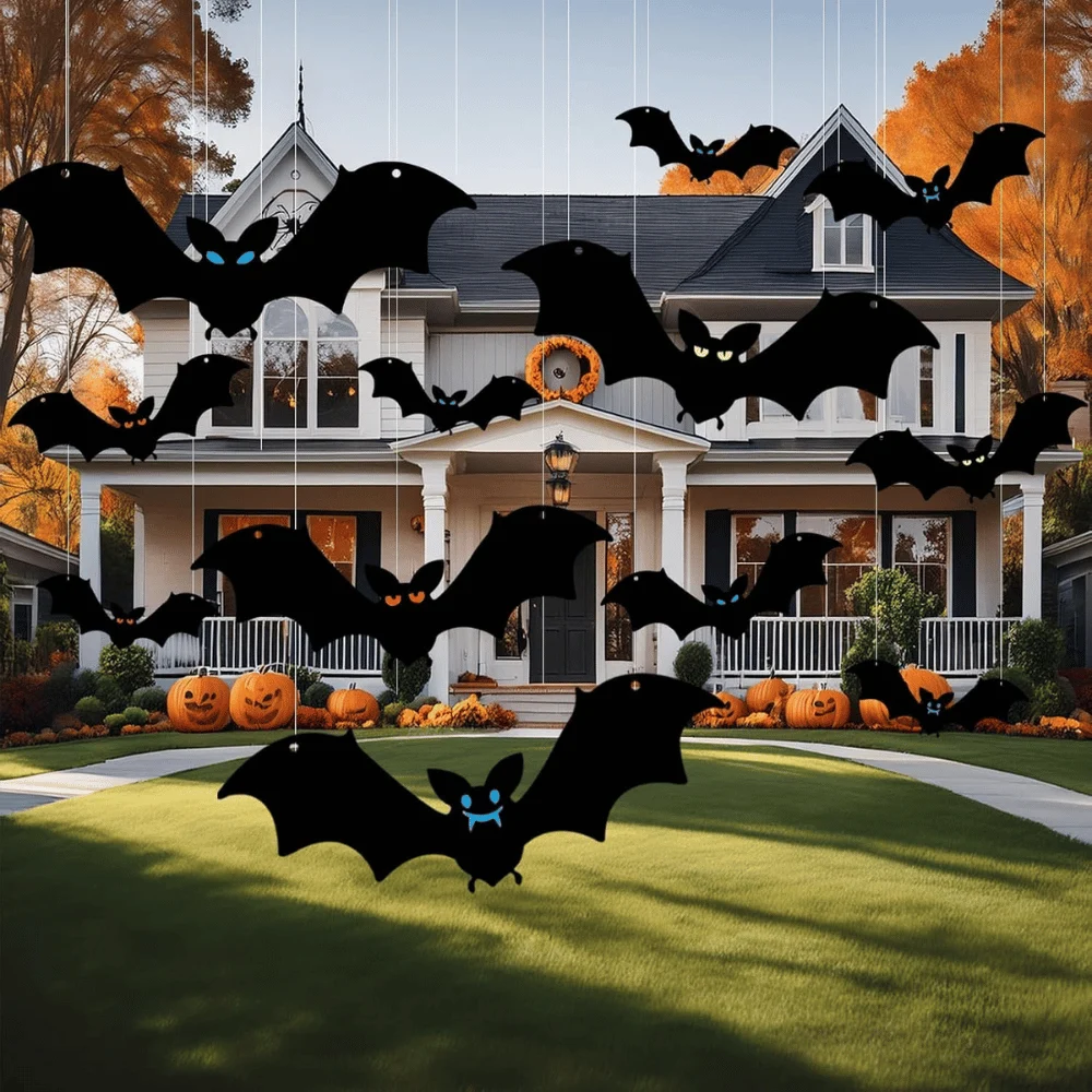 12 Pcs Hanging Bats Halloween Deal: Save $4.xx at Amazon