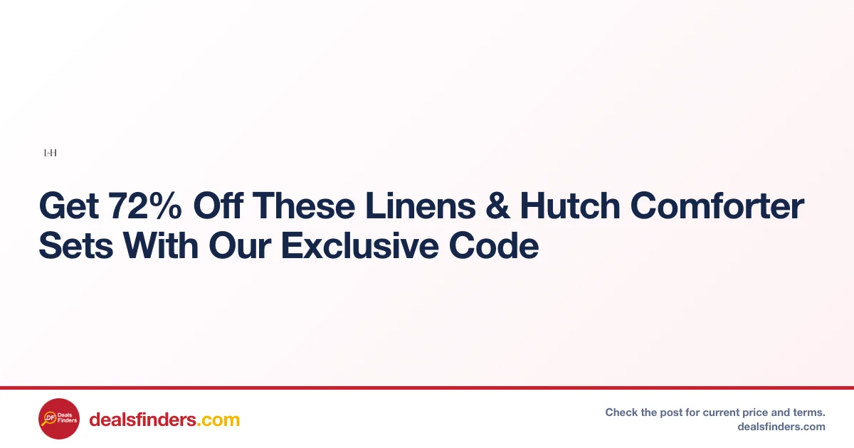 Linens & Hutch Comforter Sets Only $129 at Linens & Hutch