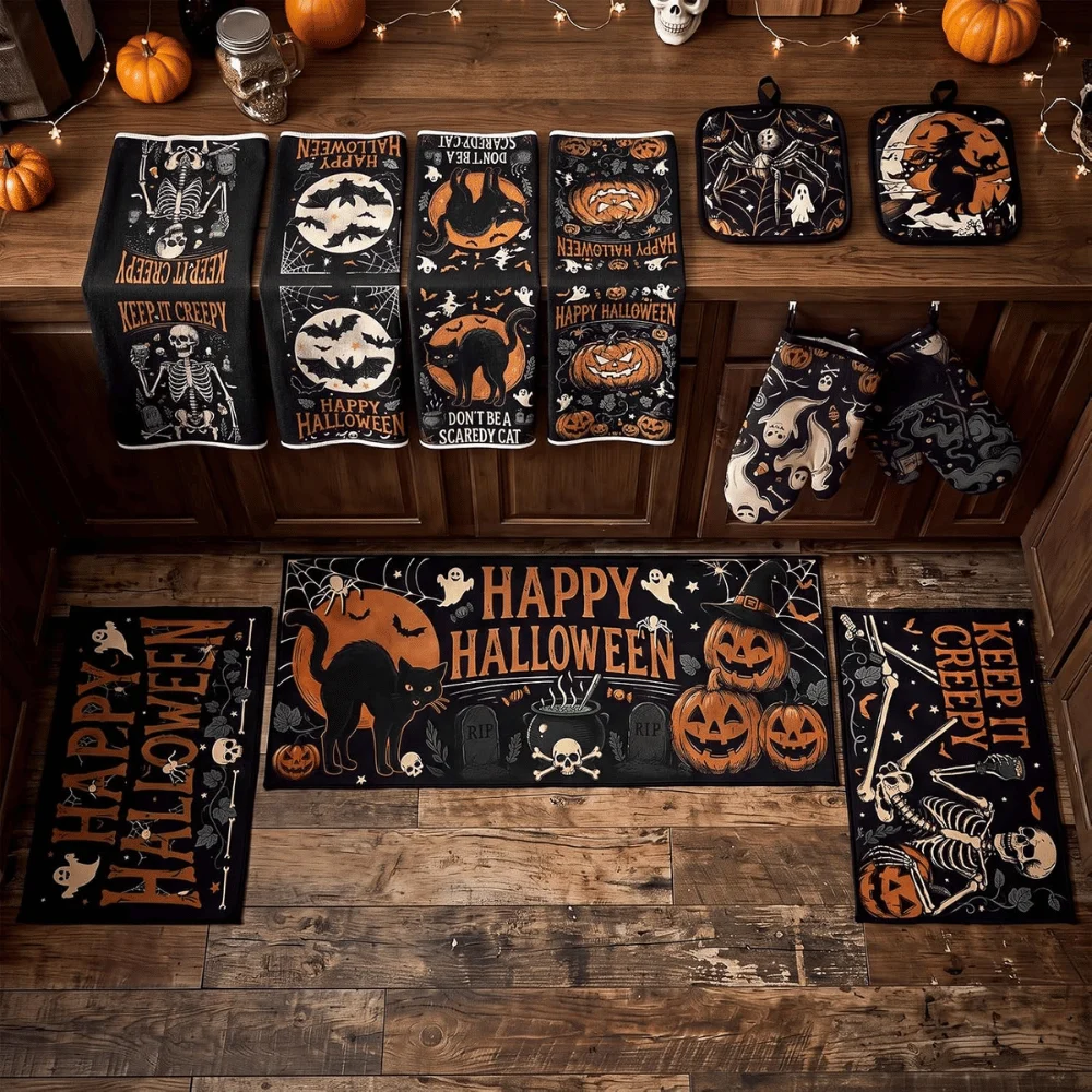 Halloween Kitchen Decor Set Deal: Save $22.xx at Amazon