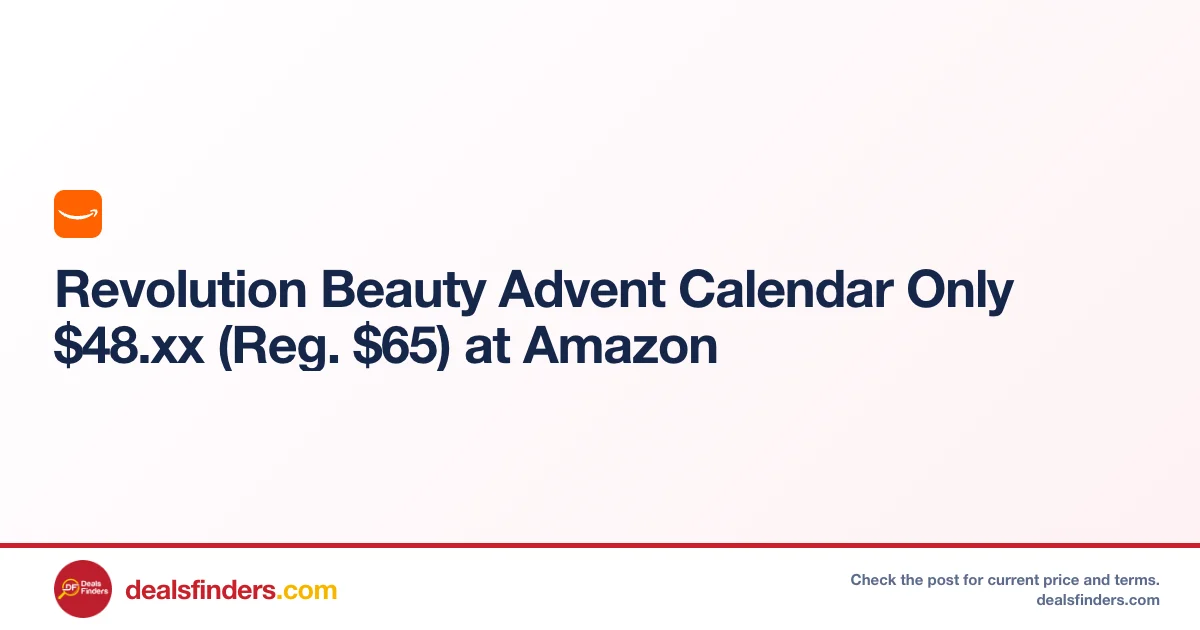 Revolution Beauty Advent Calendar Only $48.xx (Reg. $65) at Amazon