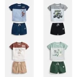 Boys Graphic Tee & Shorts Set Deal: Save $8.04 at Walmart