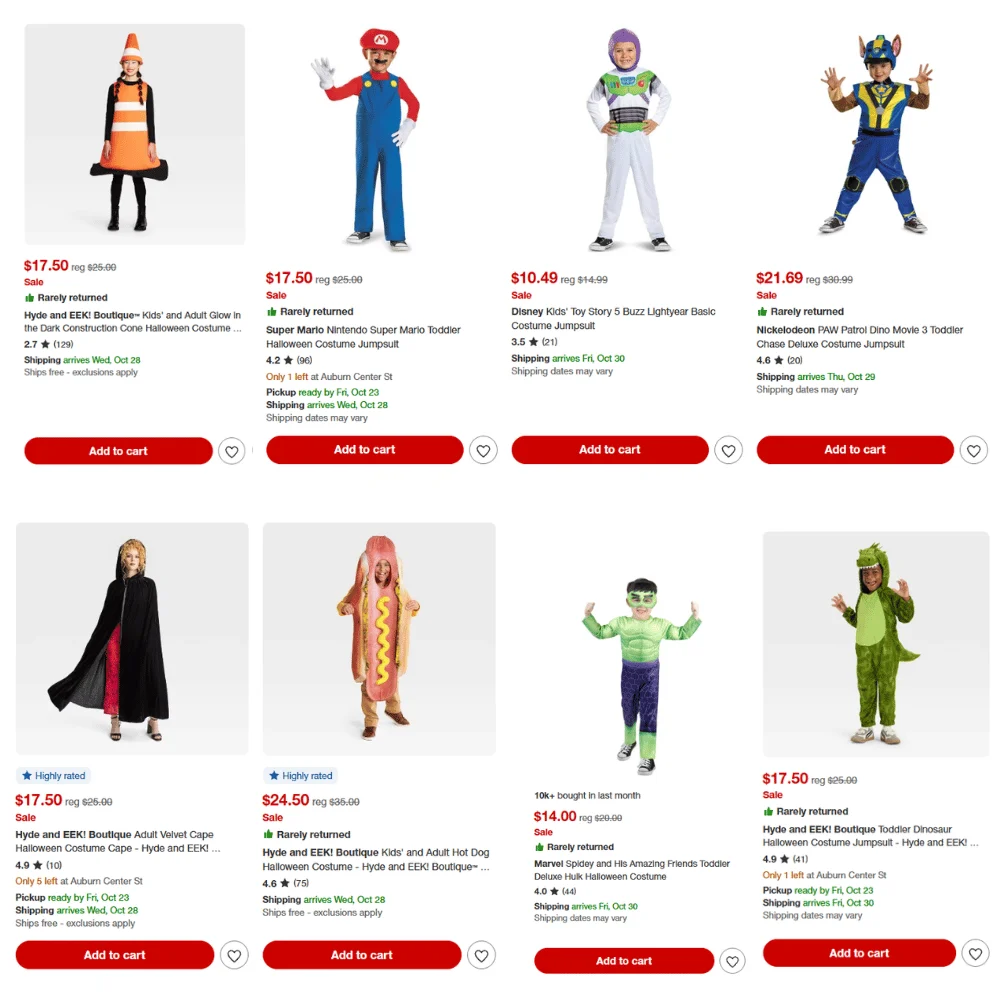 Kids Halloween Costumes Deal: Save 30% at Target