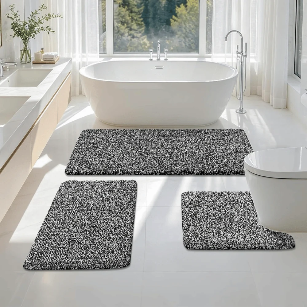 HEBE Bathroom Rug Set Deal: Save $14.xx at Amazon