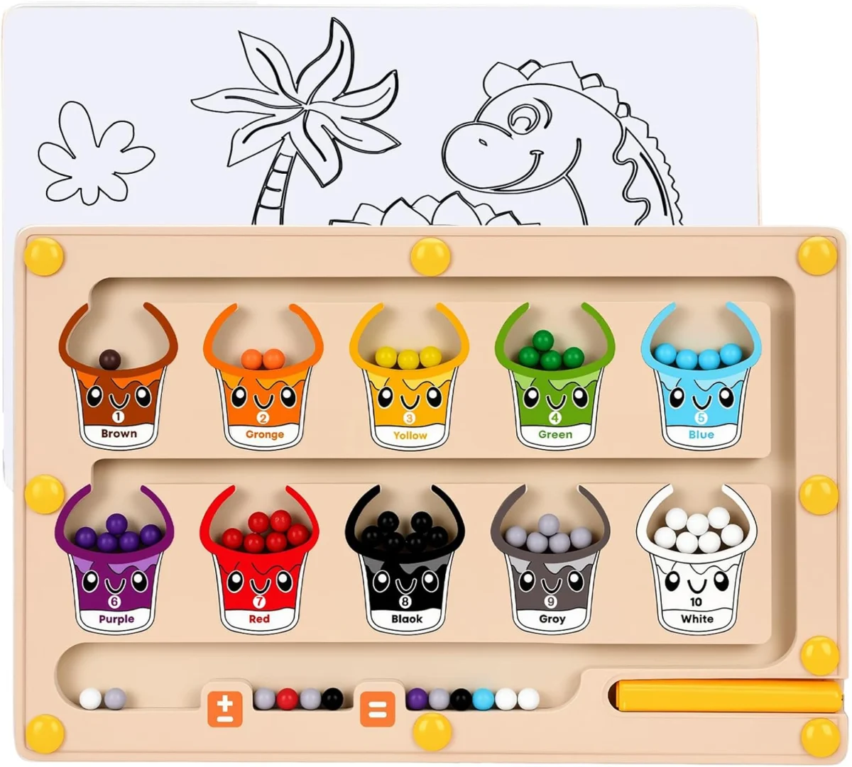 2 IN 1 Magnetic Color and Number Maze Only $9.xx at Amazon