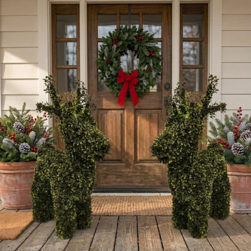 My Texas House Boxwood Deer Topiary Just $49.97 Shipped at Walmart