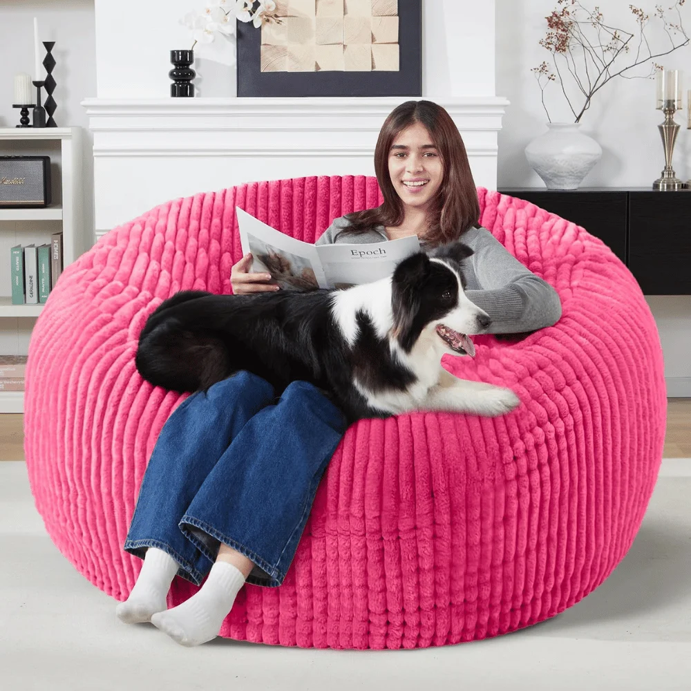5 FT Bean Bag Chair Deal: Save $53.xx on Home Seating at Amazon