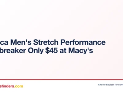 Nautica Men's Stretch Performance Windbreaker Only $45 at Macy's