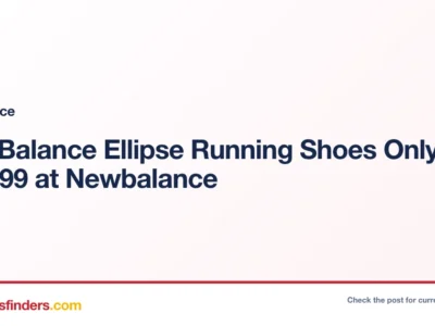New Balance Ellipse Running Shoes Only $109.99 at Newbalance