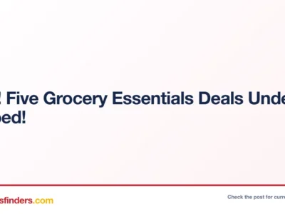 Wow! Five Grocery Essentials Deals Under $2.xx shipped!