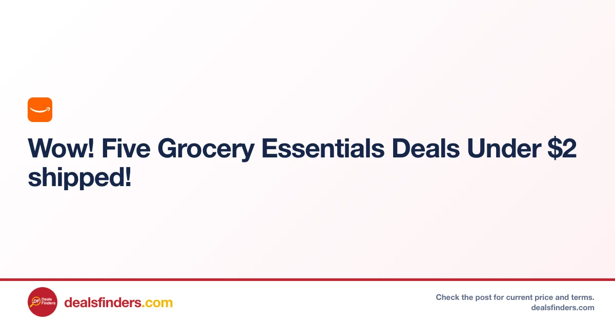 Five Grocery Essentials Only $2.xx Shipped at Amazon