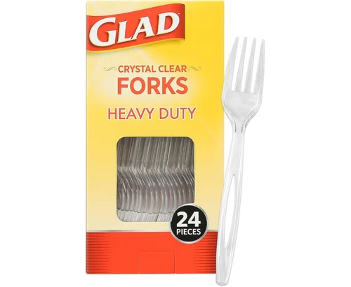 Glad Crystal Clear Heavy Duty Forks 24-Count Deal