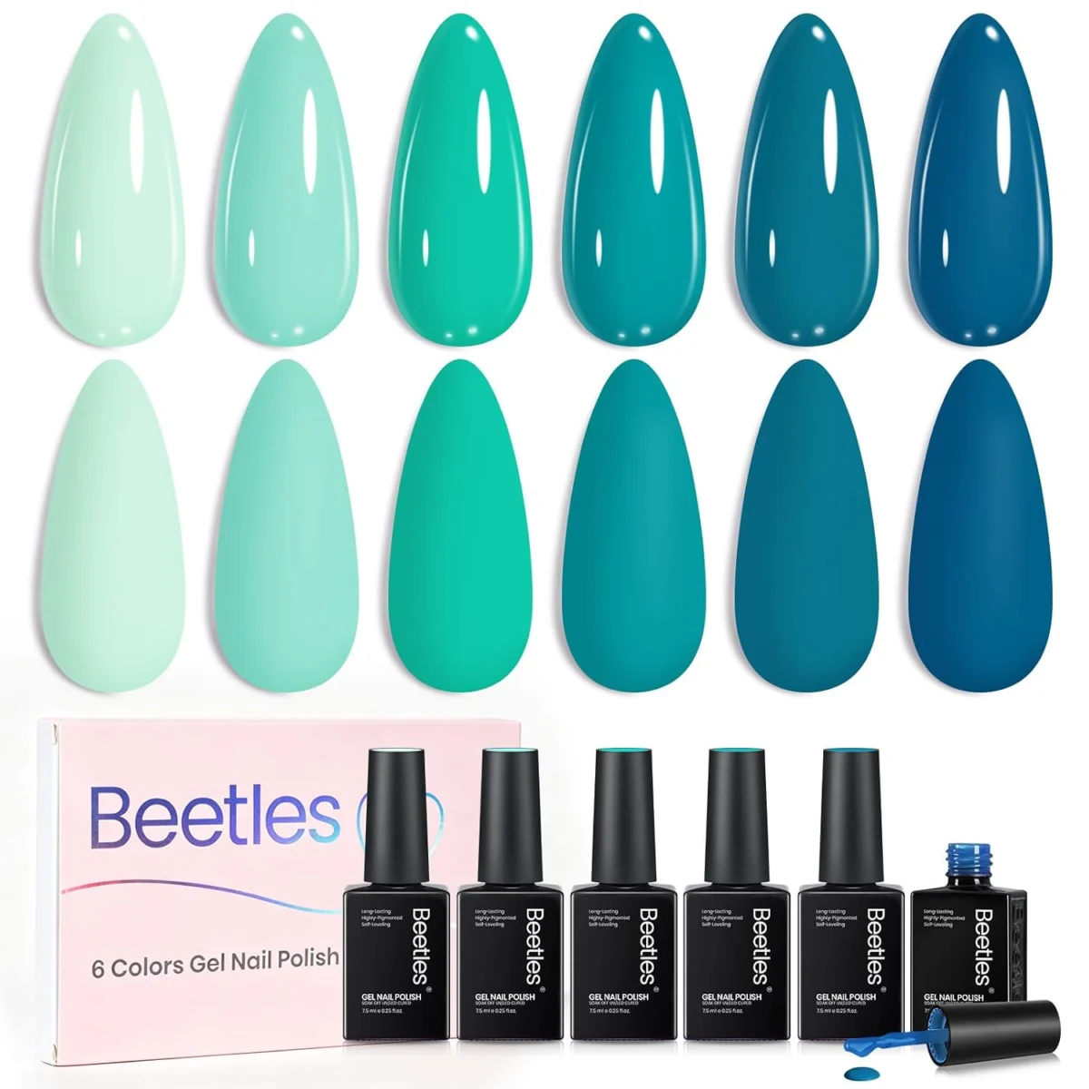 Teal Gel Polish Set Deal: Save on Colorful Nails