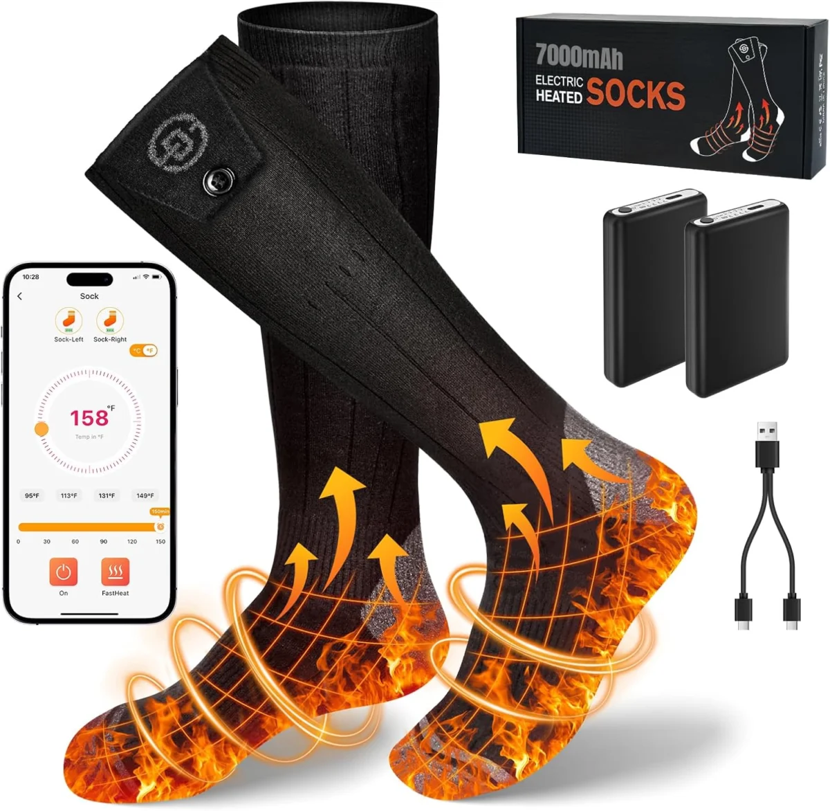 Starines Heated Socks Only $45.xx at Amazon
