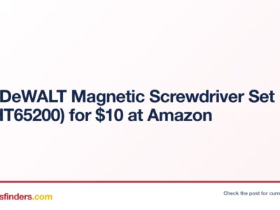 DeWALT Magnetic Screwdriver Set Only $10.xx at Amazon