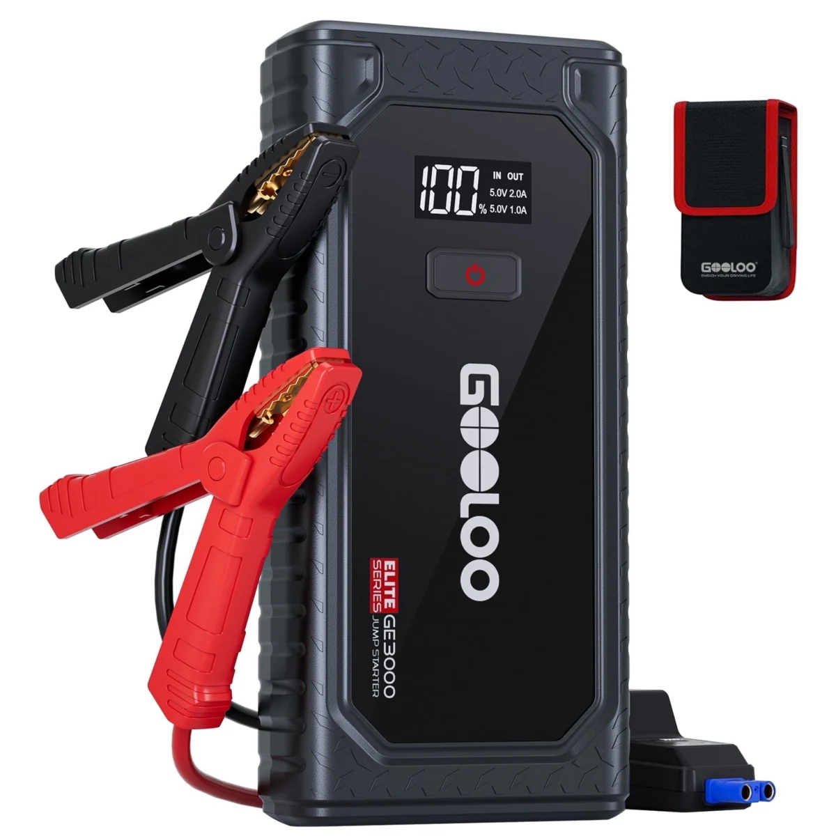 GOOLOO GE3000 3000A Car Jump Starter Only $36 (Reg. $76.99) at Walmart