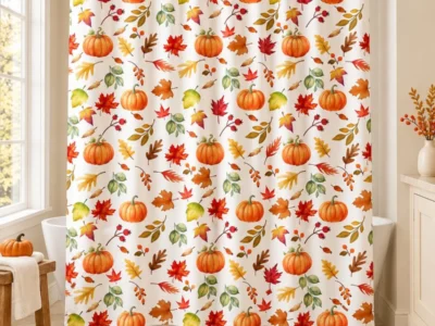 MEHOFOND Fall Shower Curtain Only $4.xx (Reg. $10) at Amazon