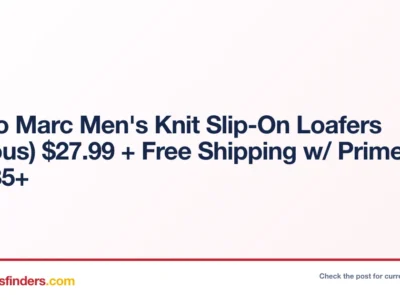 Bruno Marc Men’s Knit Slip-On Loafers Only $27.xx at Amazon