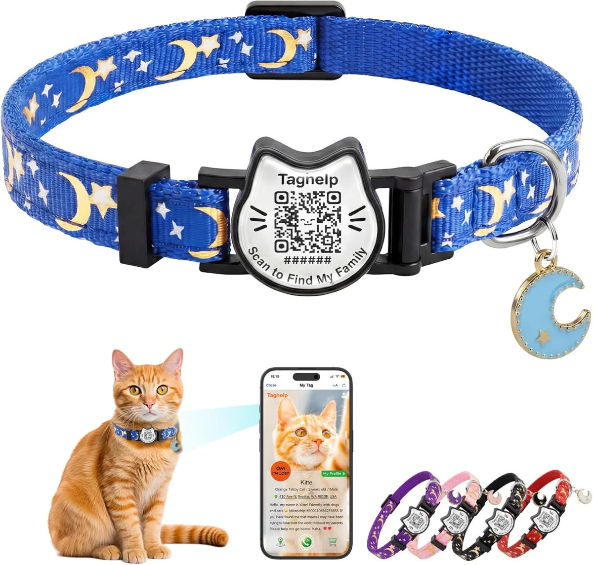 Taghelp Breakaway Cat Collar Only $9.xx (Reg. $13) at Amazon