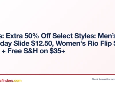 Men’s Saturday Slide Only $12.50 – Extra 50% Off at Crocs
