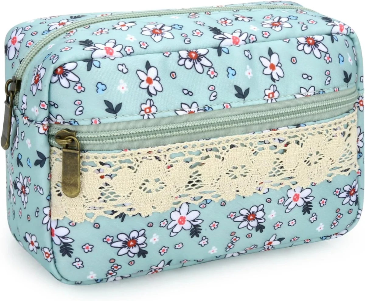 JINSI Store Floral Makeup Bag Only $4.xx (Reg. $10) at Amazon
