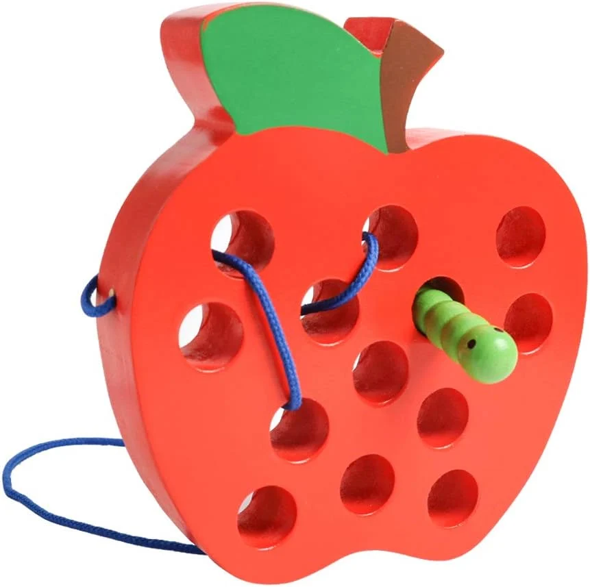 JCREN Wooden Lacing Apple Toy Only $5.xx (Reg. $10) at Amazon