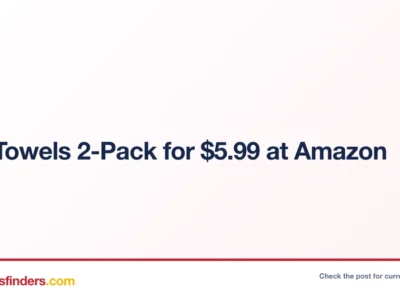 Hair Towels 2-Pack for $5.xx at Amazon
