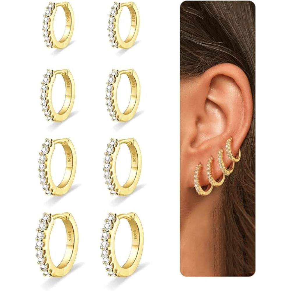 4 Pairs Hoop Earrings Deal: Save $6.xx at Amazon