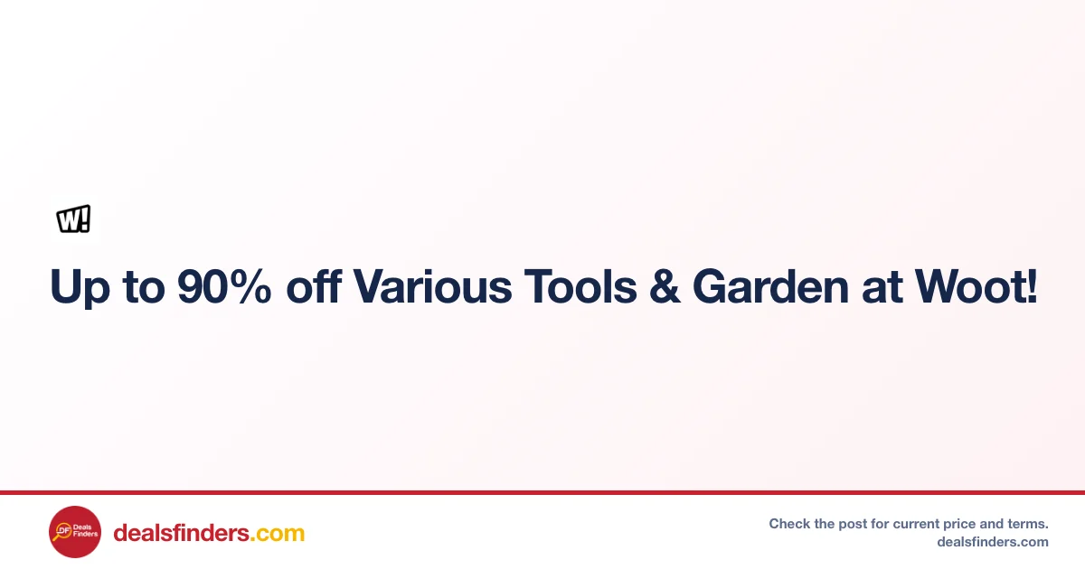 Various Tools & Garden Only $ Sale Prices at Woot