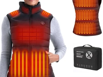 XINSONYUELL Women’s Heated Softshell Vest $45.xx at Amazon