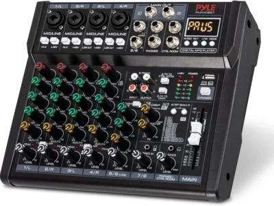Pyle PMX408ST 8-Channel Studio Mixer w/ Bluetooth, USB, DSP Effects & +48V Phantom Power $80.xx + Free Shipping