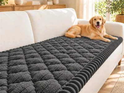 27.6″ x 59″ NILUOH Non-Slip Quilted Couch Cover for Dogs w/ Soft Flannel (5 Colors) $15.xx