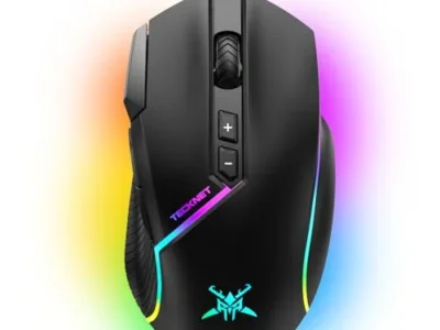 TECKNET Wired 8 Button 12800 DPI Optical RGB Gaming Mouse $11.xx