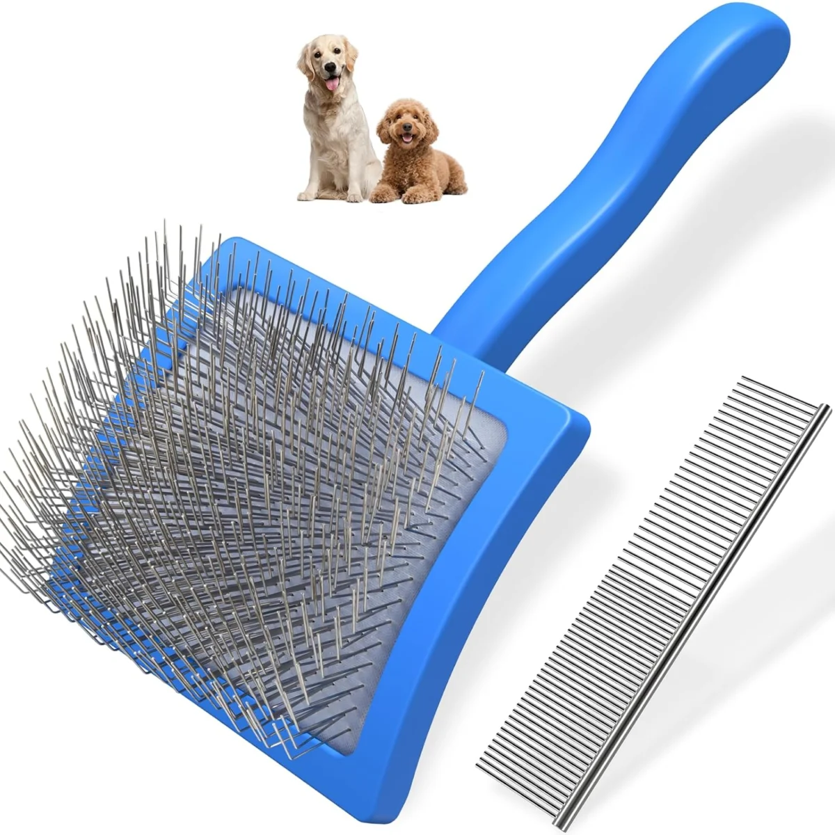 Saccison Dog Grooming Slicker Brush & Comb Just $5.xx Shipped at Amazon