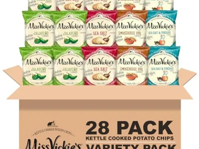 28-Pk 1.375-Oz Miss Vickie’s Kettle Cooked Potato Chips (Variety) $17.xx or less w/ S&S