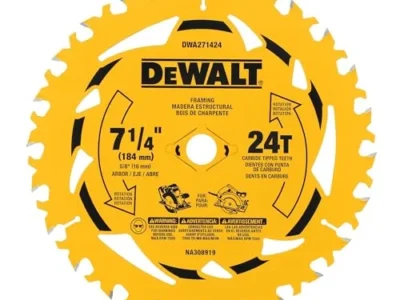 DeWALT 7-1/4″ 24T Circular Saw Blade Only $8.xx at Amazon