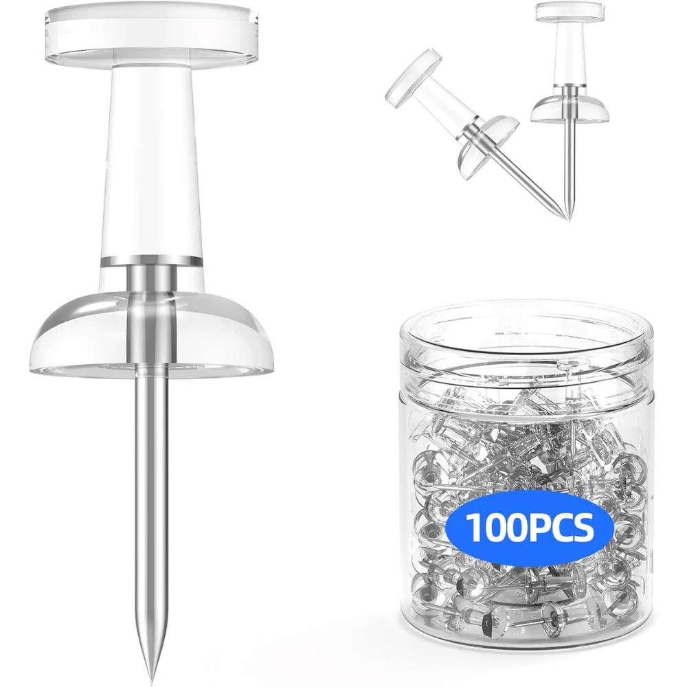 100 Pcs Push Pins Tacks ONLY $0.xx at Amazon (Reg. $1)